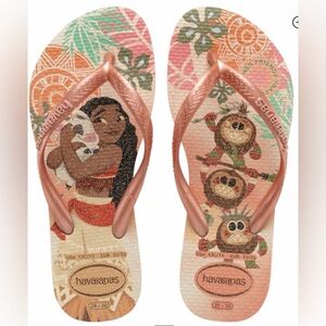 Havaianas Kids Glittery Moana Flip Flops